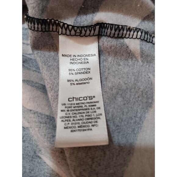 CHICO'S 3 Pullover Top Blouse XL Animal Print Office Career Casual Travel Tan - Picture 6 of 8